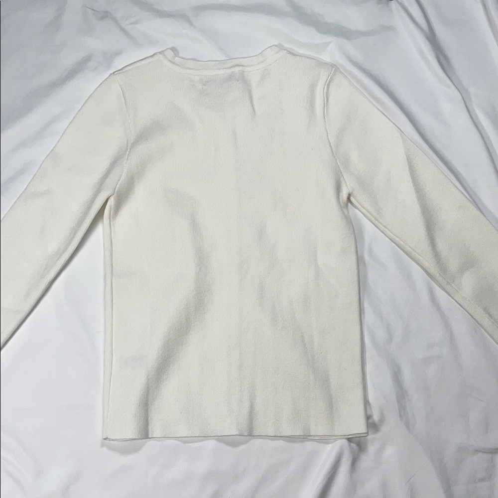 Cream Button-Up Cardigan - Picture 4 of 6
